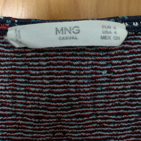 Mango Red and Blue Patterned Shirt Dress - Picture 3 of 7